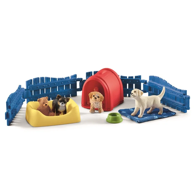 Schleich dyr, løbegård til hvalpe