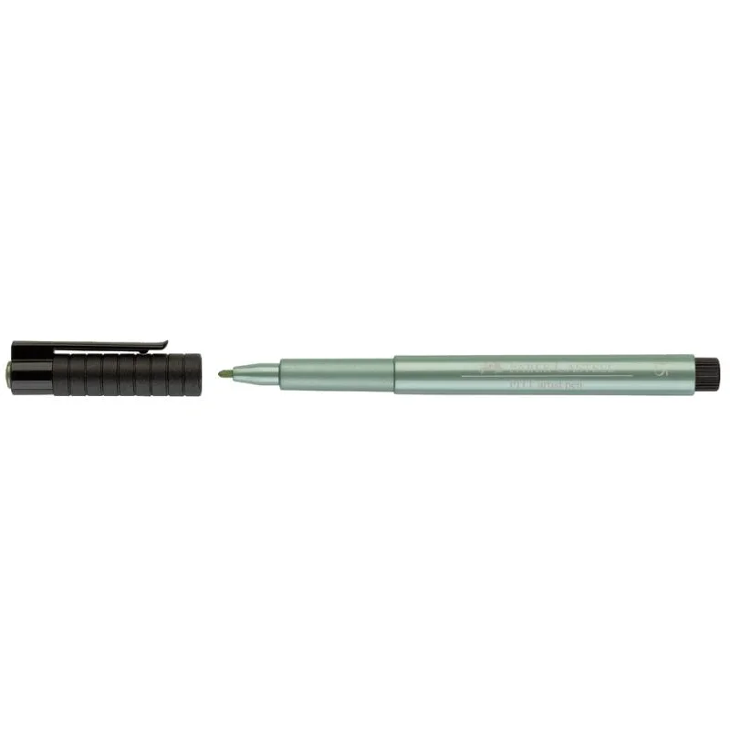 Faber Castell artist pen, metallic grøn