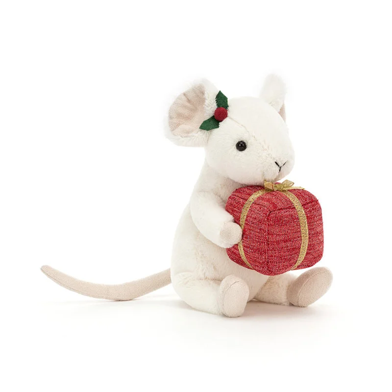 Jellycat Merry Mus m.gave, 18 cm