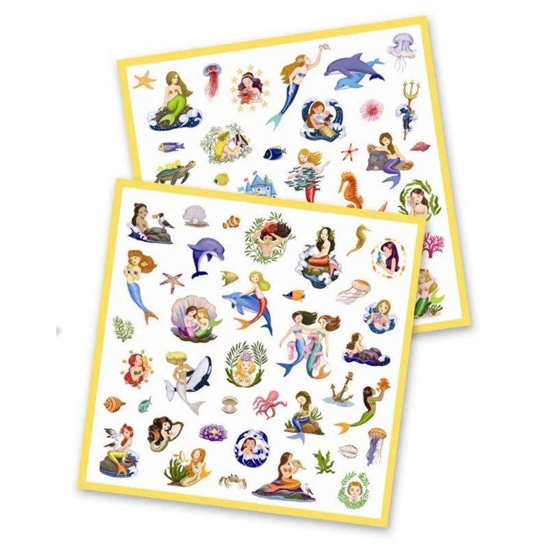 Djeco Sticker, Meerjungfrau