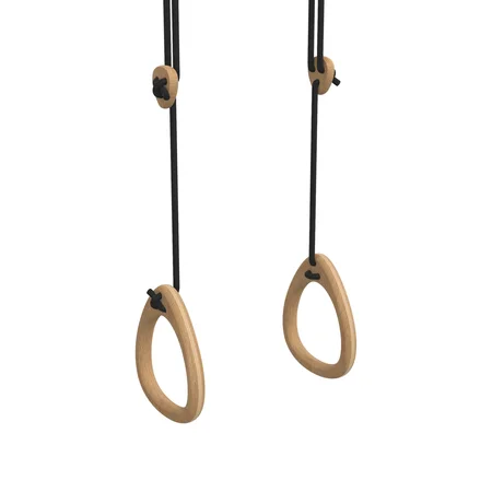 Lillagunga Ringe, Eiche, schwarze Seile, 3,80-4,80 m