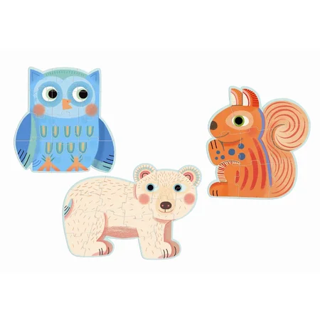 Djeco Puzzle, Waldtiere