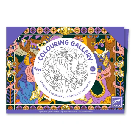 Djeco Poster zum Anmalen, Galerie Helden