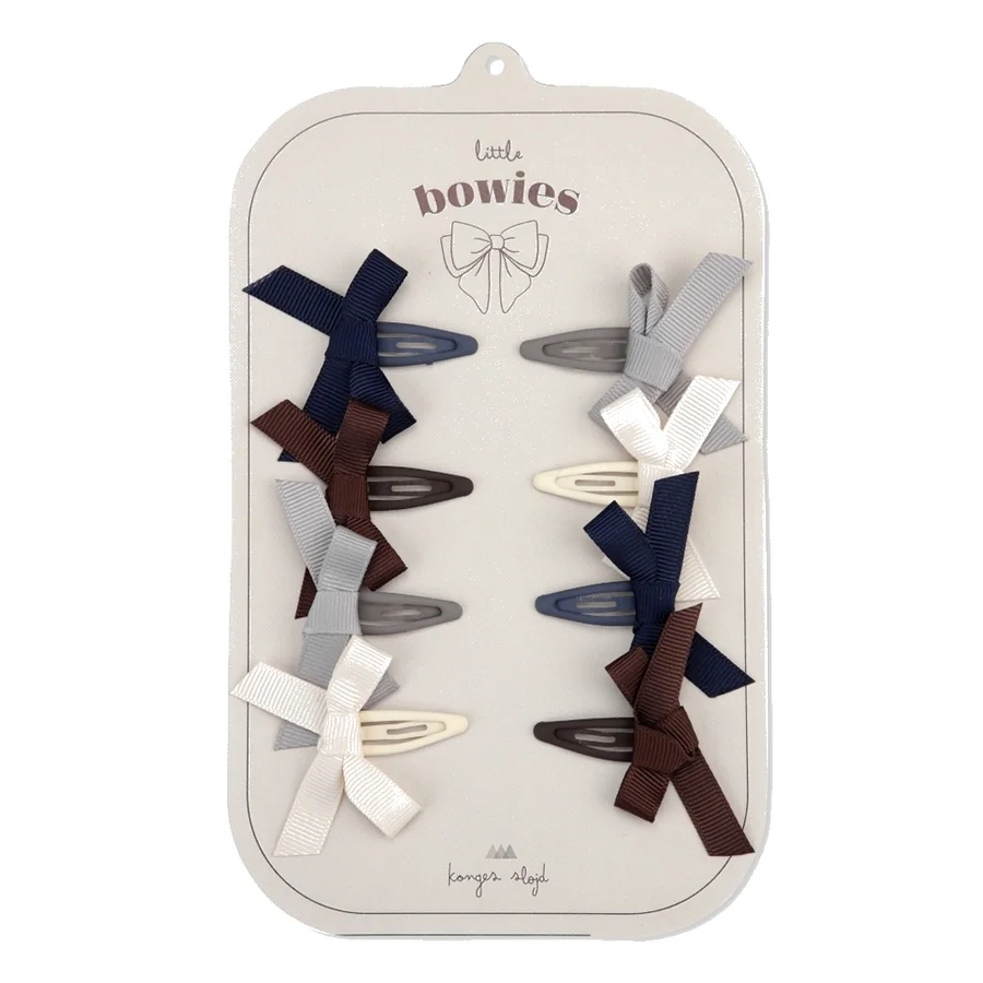 Konges Sløjd 8-pak hårspænder m.sløjfe, harlequin