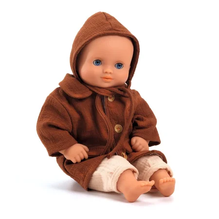 Djeco Pomea Puppenkleidung, Mantel und Hut