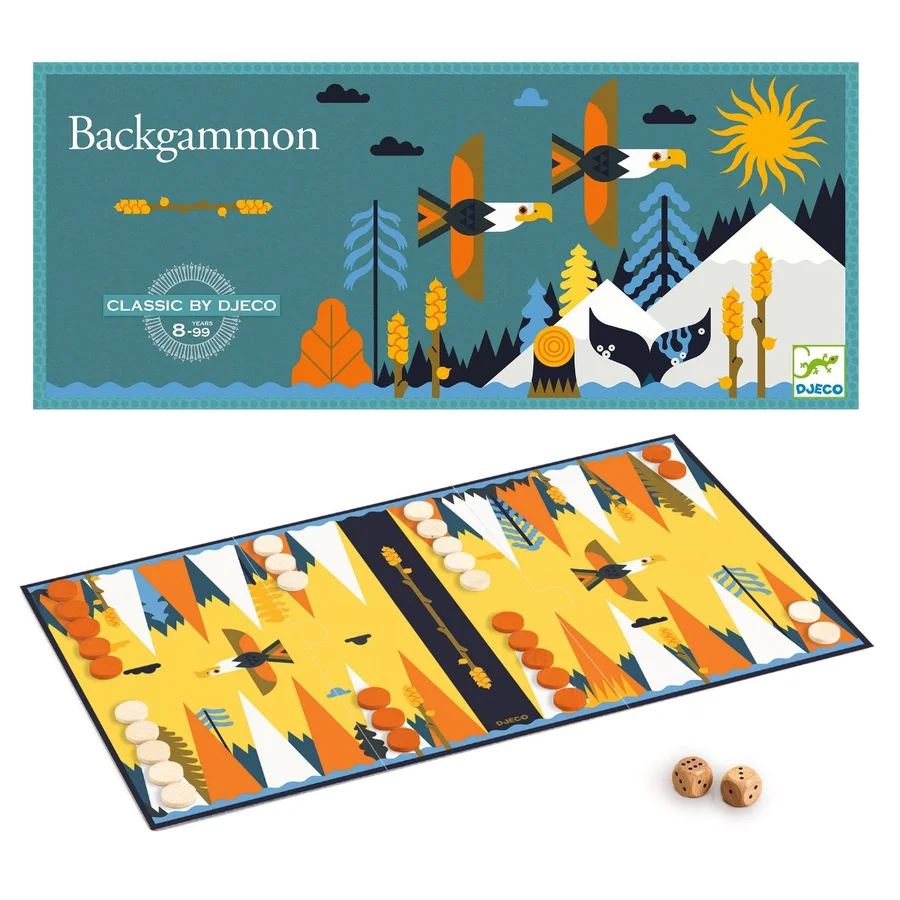 Djeco Klassisches Spiel, Backgammon