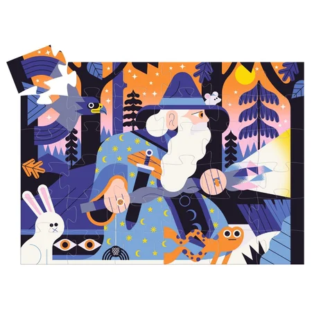 Djeco Silhouettenpuzzle, Der Zauberer - 36 Teile