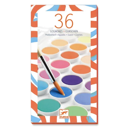 Djeco Gouaches Farben, 36 Stück