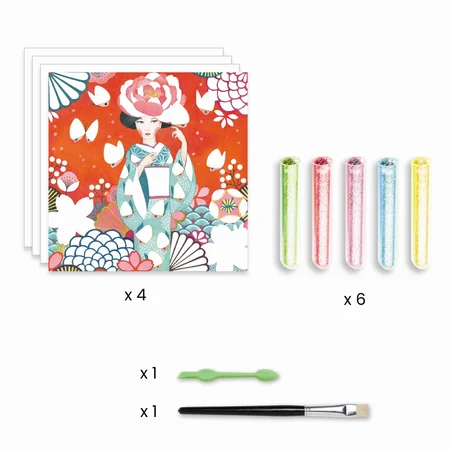 Djeco Kreativbox mit Glitzerkarten, Daydream