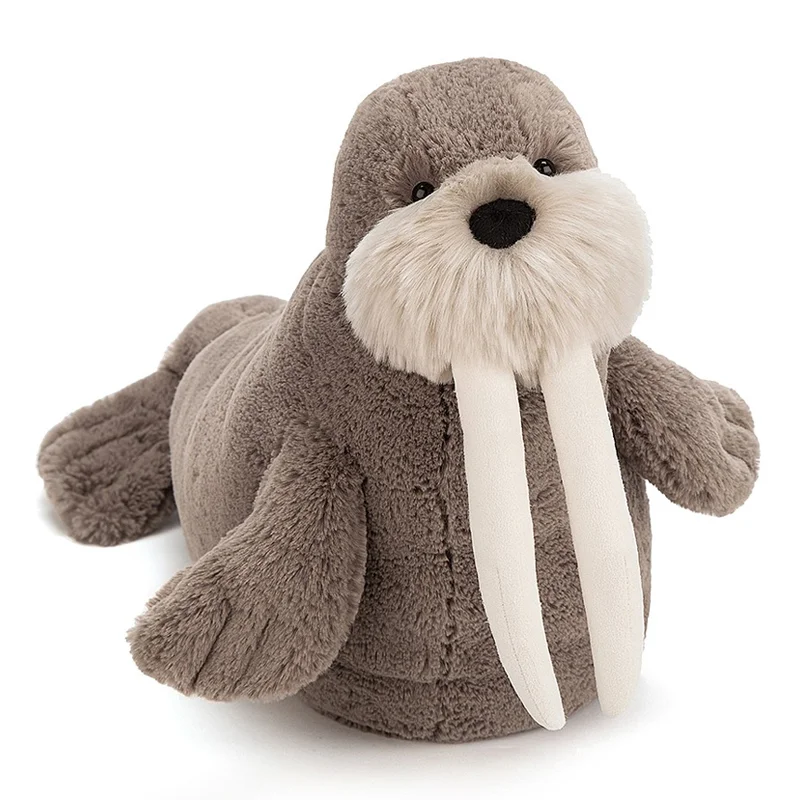 Jellycat bamse, Willie Hvalros - 40 cm