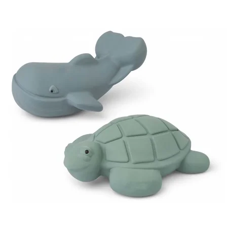Liewood badehval og -skildpadde, Peppermint/whale blue