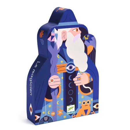 Djeco Silhouettenpuzzle, Der Zauberer - 36 Teile
