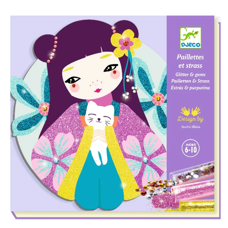 Djeco Kreativ glitter, Onnanoko