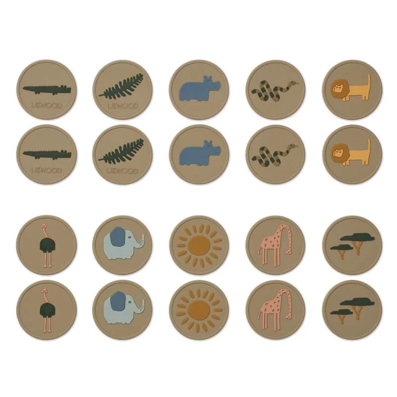 Liewood vendespil, Safari - Oat multi