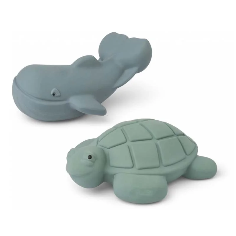 Liewood badehval og -skildpadde, Peppermint/whale blue