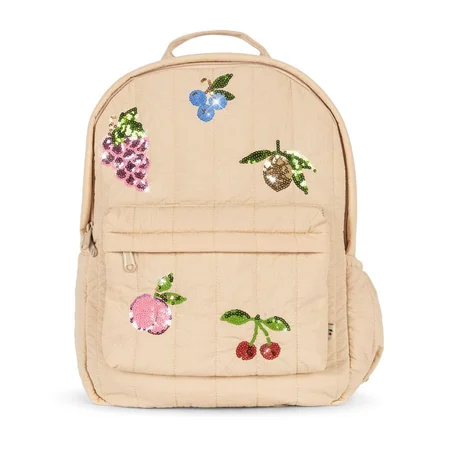  Konges Sløjd Juno Gesteppter Pailletten-Rucksack, Frappé