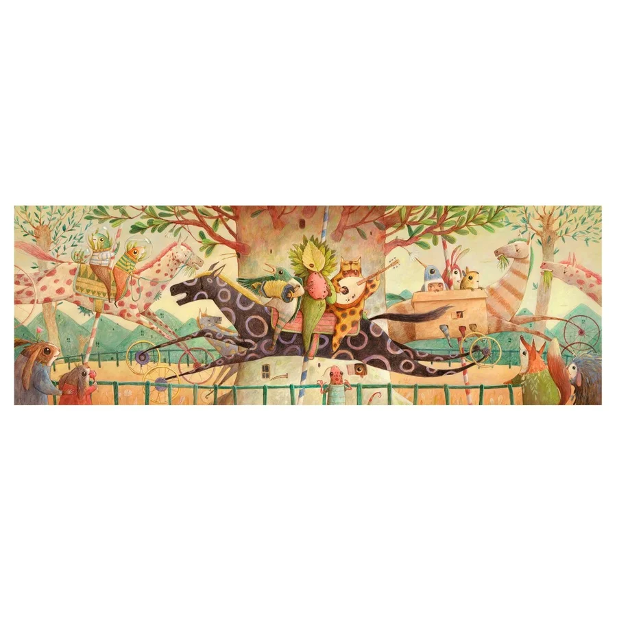 Djeco Galerie-Puzzle, Die unglaubliche Reise - 100 Teile