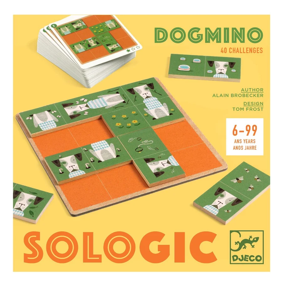 Djeco Sologic Spiel, Dogmino