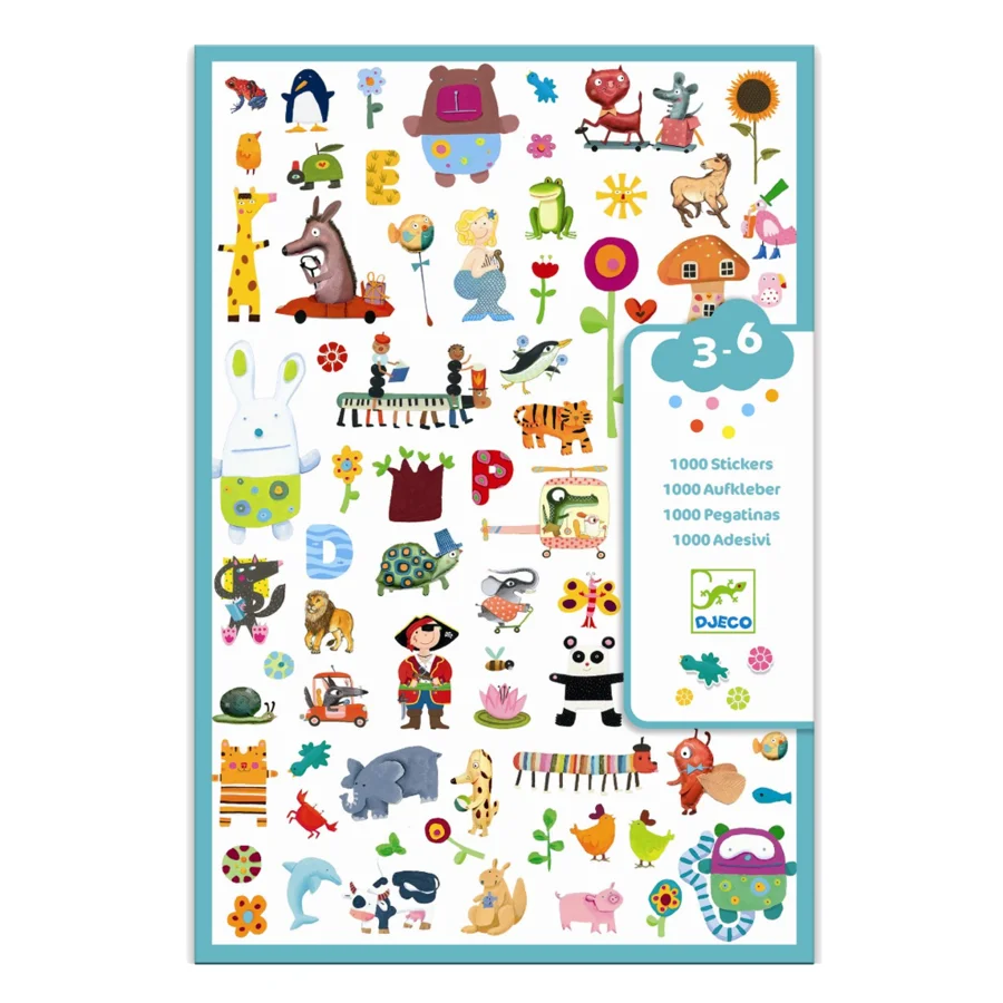 Djeco 1000 Sticker für die Kleinen