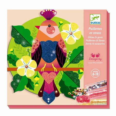 Djeco Kreativbox Glitzerkarten, Paradies
