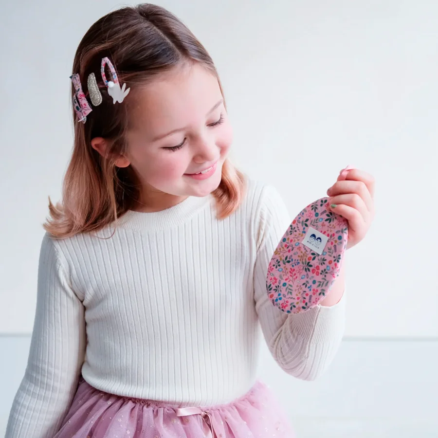 Ostergeschenk-Set mit Haarschmuck, pink easter egg, Mimi & Lula