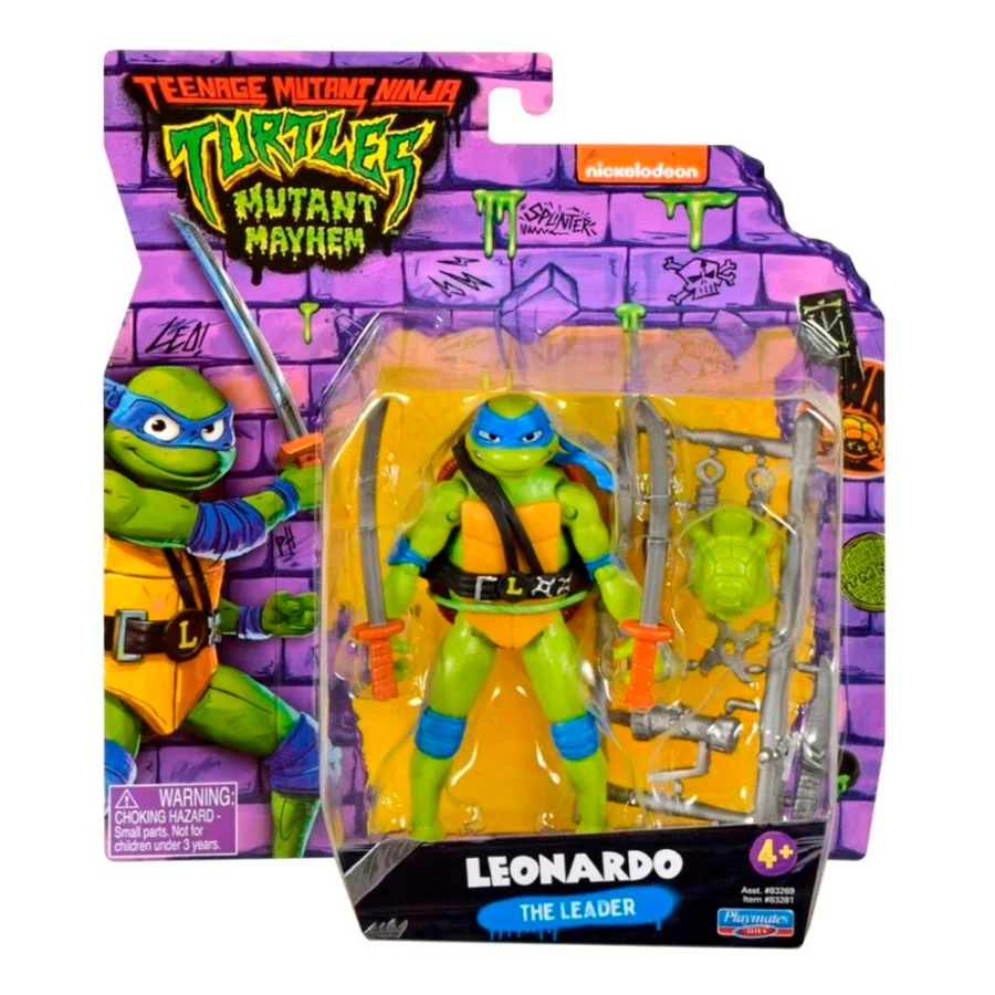 Ninja turtles Mutant Mayhem Basisfigur, Leonardo
