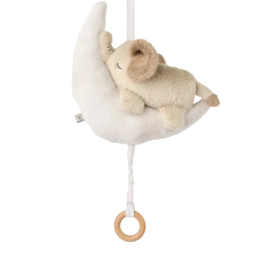 Liewood Mandy Baby Elefant Musik Mobile, Mist/Sandy