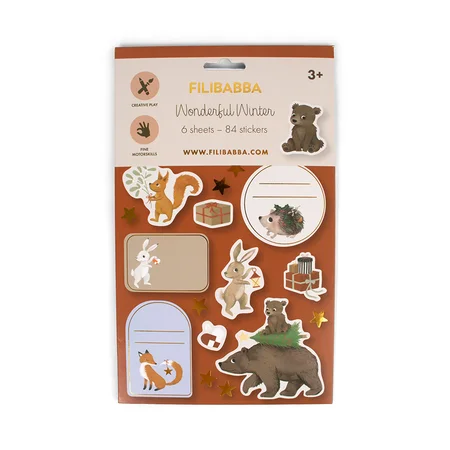 Filibabba Aufkleber, Wonderful Winter – Waldtiere