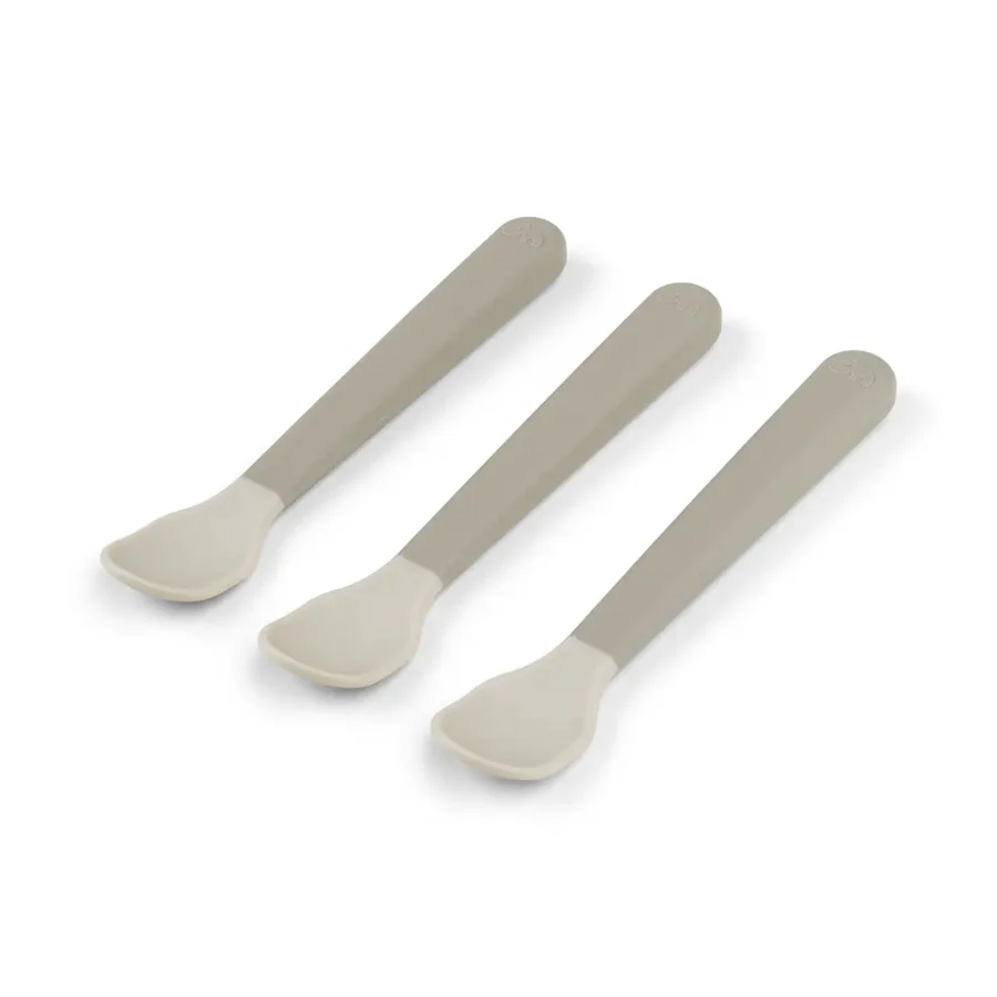  Foodie Easy-Grib 3er-Pack Baby-Löffel, sand, Done by Deer