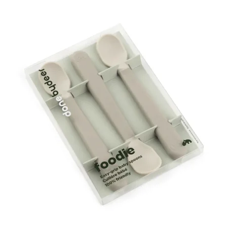  Foodie Easy-Grib 3er-Pack Baby-Löffel, sand, Done by Deer