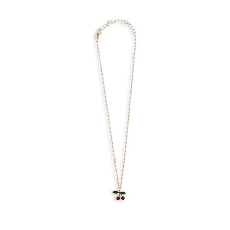 Konges Sløjd Kleine Schmuckschachtel in Herzform mit Kette, Cherry