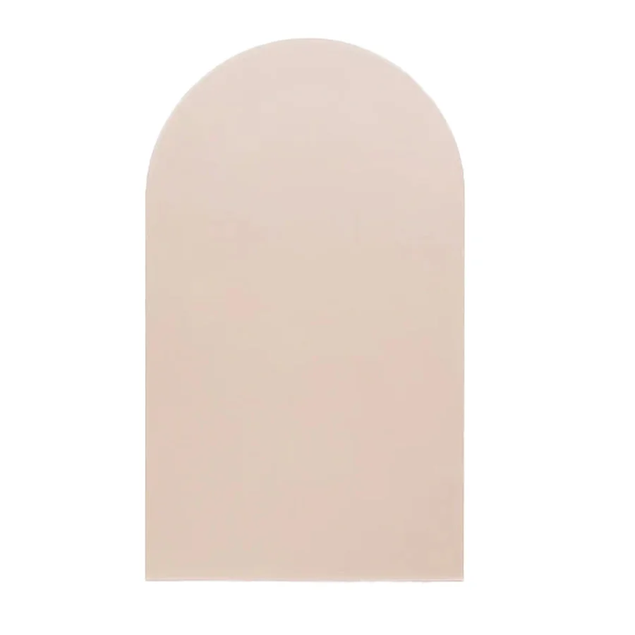 Ferflex® Round Top Magnetische Tapetenwand - 1 m x 58 cm, Rosabeige