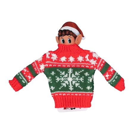 Elves Behavin' Badly, Alfe Luxus-Strickpullover - Grün