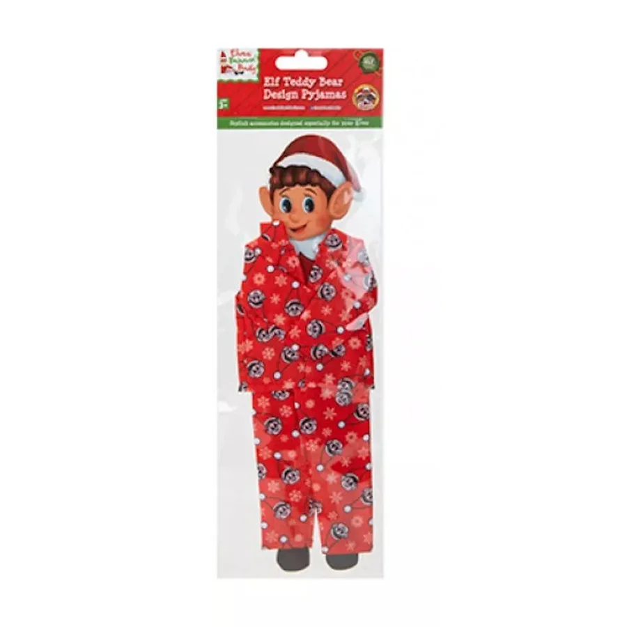 Elves Behavin' Badly, Alfe Design Pyjamas - Rot