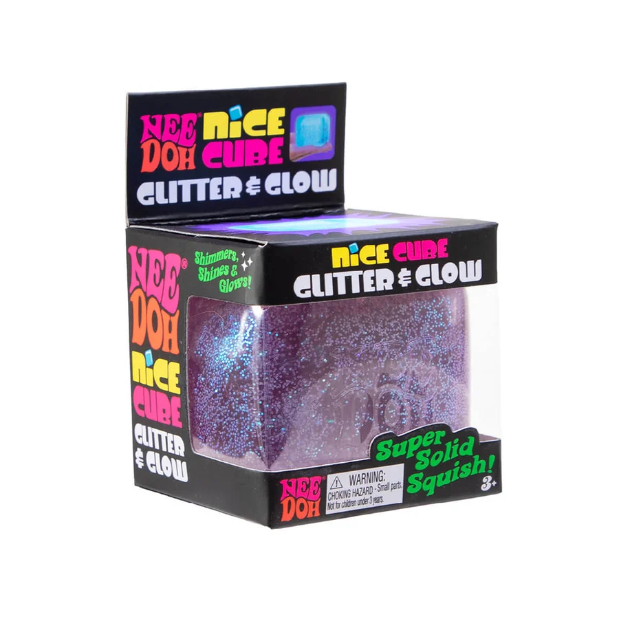 Needoh Nice Cube Glitter & Glow, sortiert