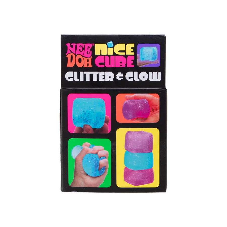 Needoh Nice Cube Glitter & Glow, sortiert