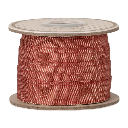 Maileg Geschenkband 10 m – Rot/Gold