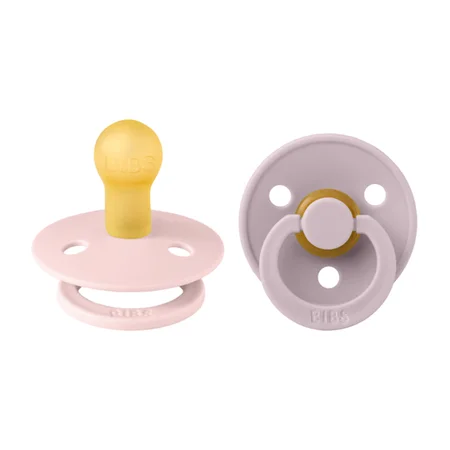 BIBS 2er-Pack Schnuller Rund Größe 1 - Blossom/Dusty Lilac