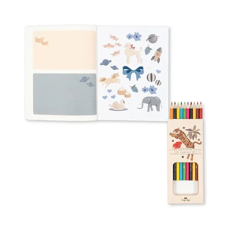 Konges Sløjd Aktivitätsbuch mit Buntstiften