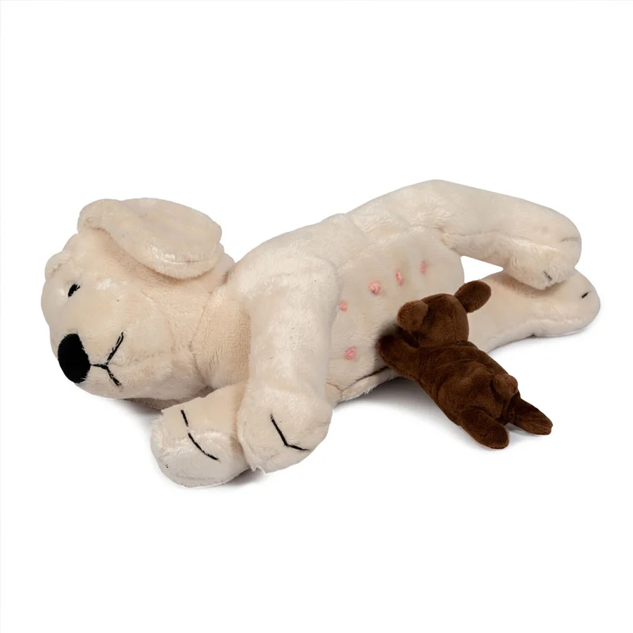 byASTRUP® Plüschhund mit Welpen