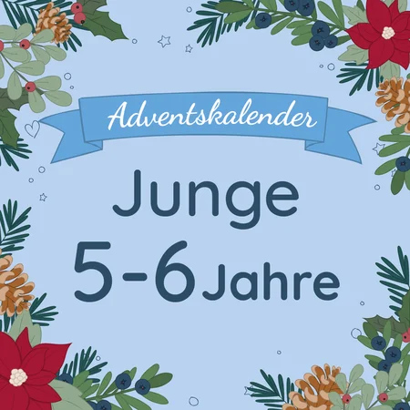 Adventskalender-Inhalt Junge, 5-6 Jahre (Versand ab Oktober)