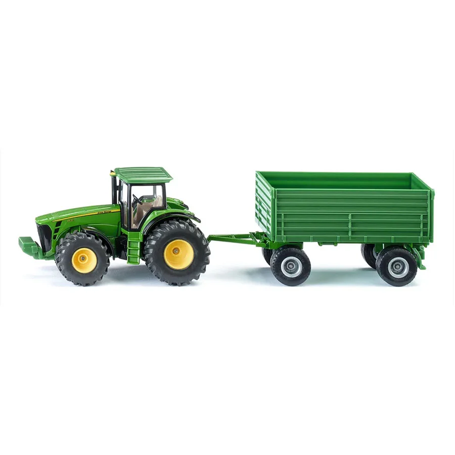 Siku John Deere Traktor mit Anhänger