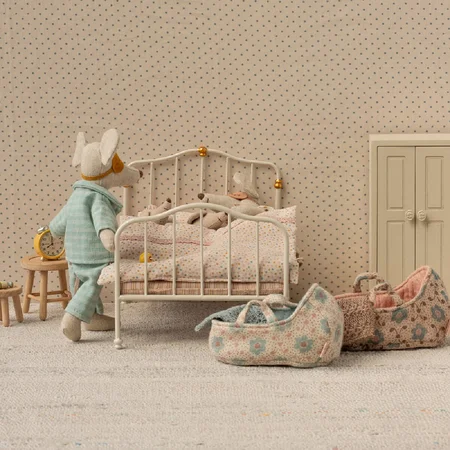 Maileg Vintage Bett, Maus - Off White