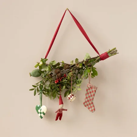 Maileg Metall Weihnachtsanhänger, kleine Trommel - rot
