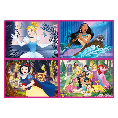 Educa Puzzlespiel 4-teilig, Disney-Prinzessinnen