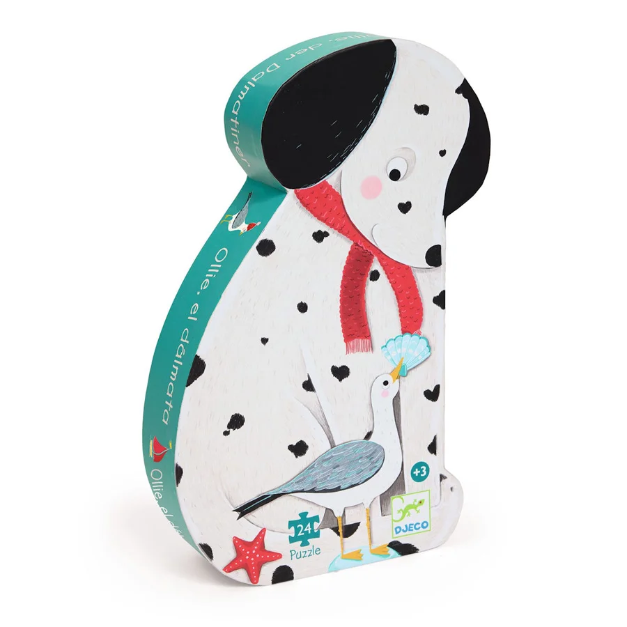 Djeco Silhouetten-Puzzle, Dalmatiner Ollie, 24 Teile