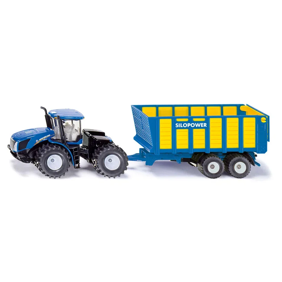 Siku New Holland Trecker mit Anhänger