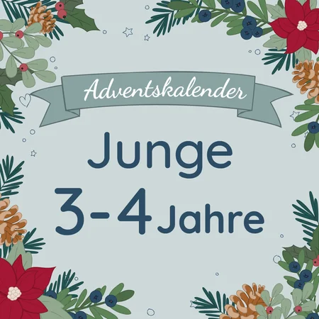 Adventskalender-Inhalt Junge, 3-4 Jahre (Versand ab Oktober)