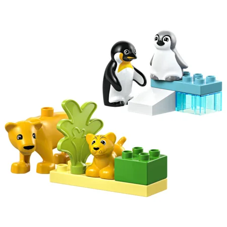 LEGO® DUPLO, Wilde Tierfamilie - Pinguine und Löwen