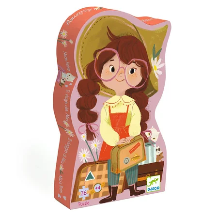 Djeco Silhouettenpuzzle Mias Reise, 36 Teile